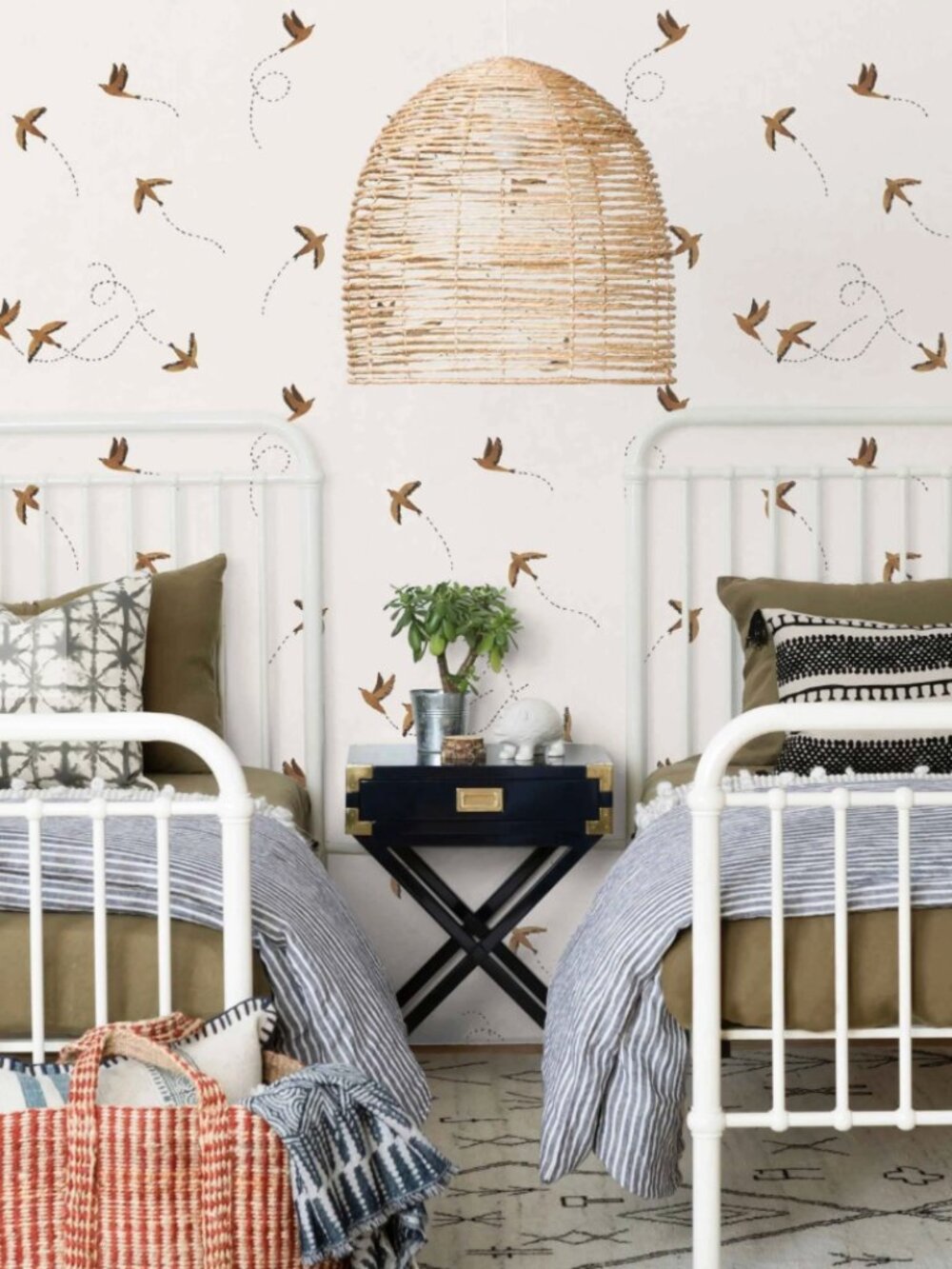 Rylee and Cru Sparrow Wallpaper from Lulu and Georgia (Multiple Rolls)